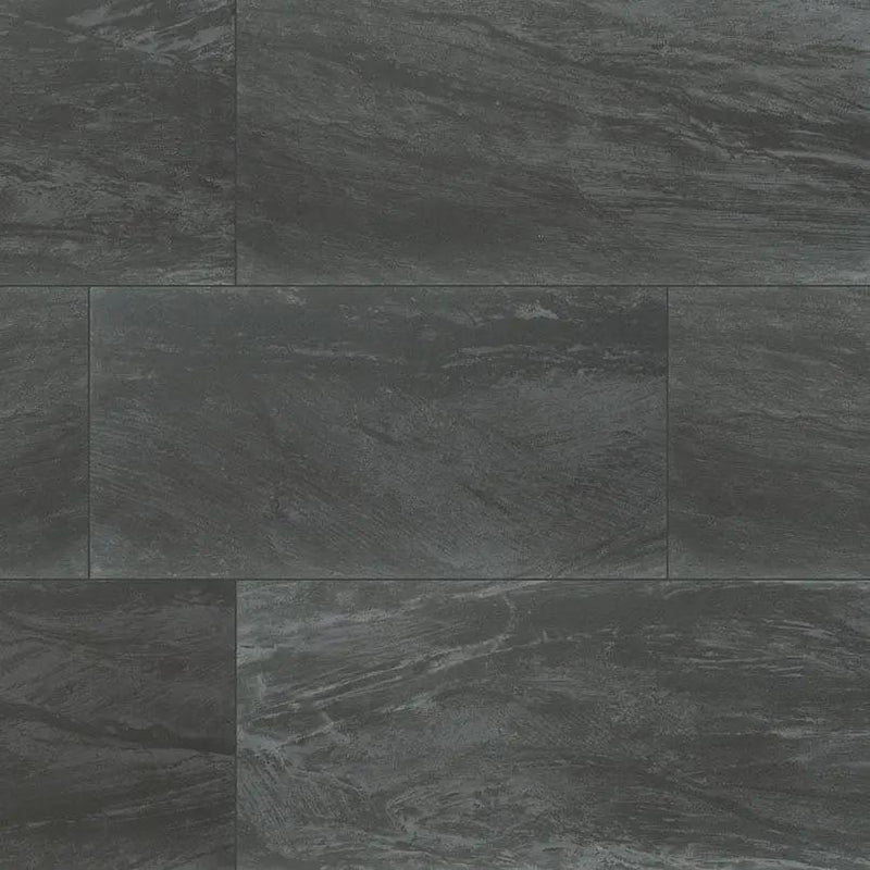 Durban Anthracite Polished Porcelain Tiles 24x48 close up