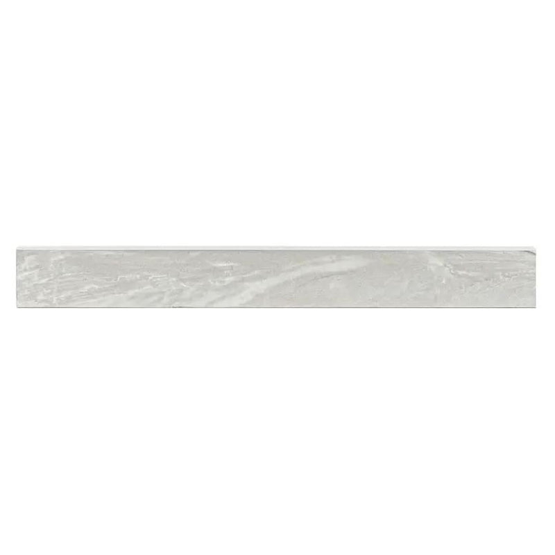 Durban Grey Polished Bullnose Porcelain Moldings 3x24 close up