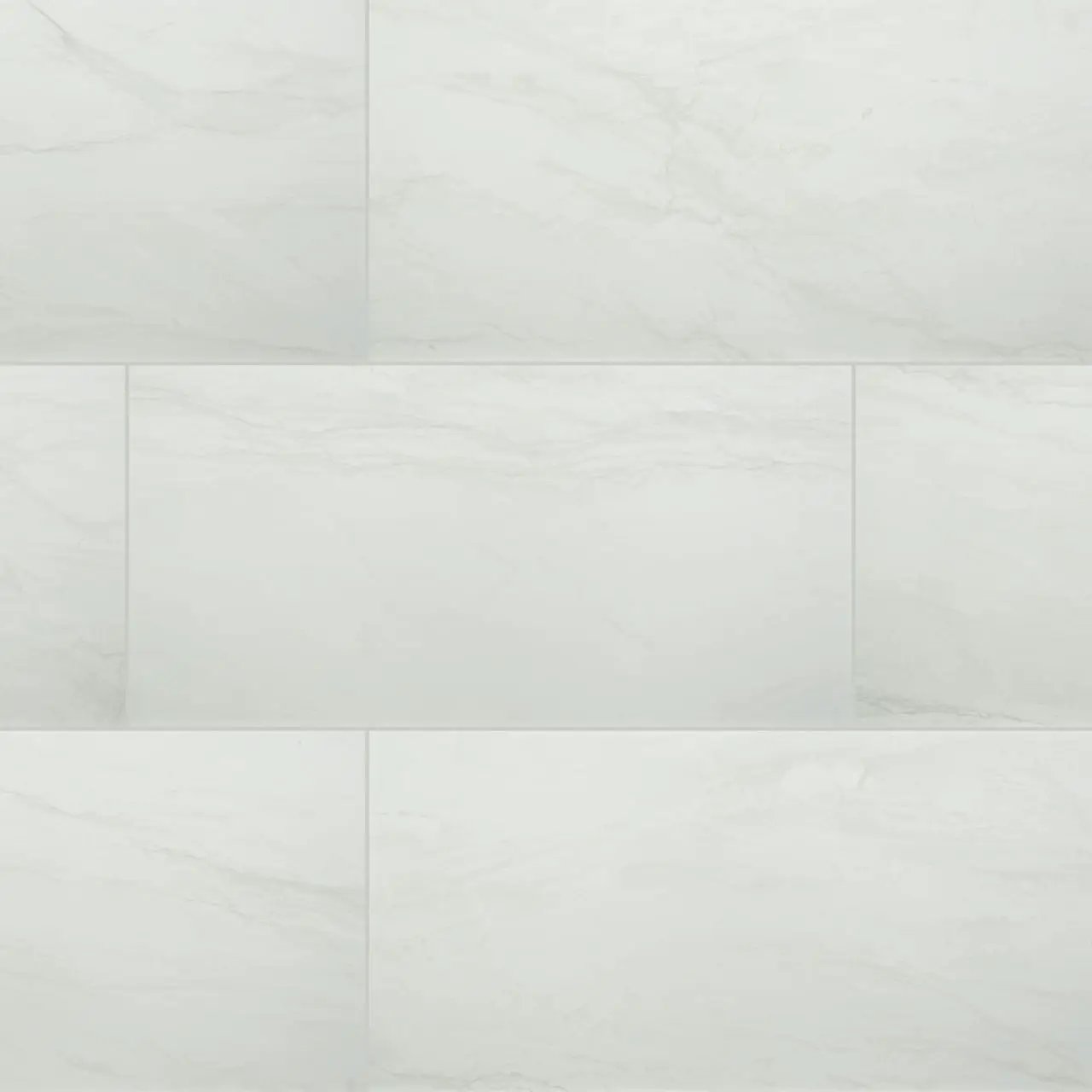 Durban White Polished Porcelain Tiles 12x24 close up