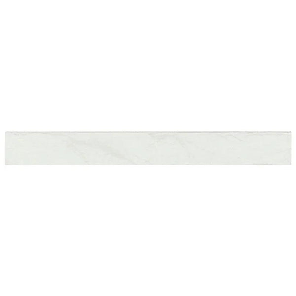 Durban White Matte Bullnose Porcelain Moldings 3x24