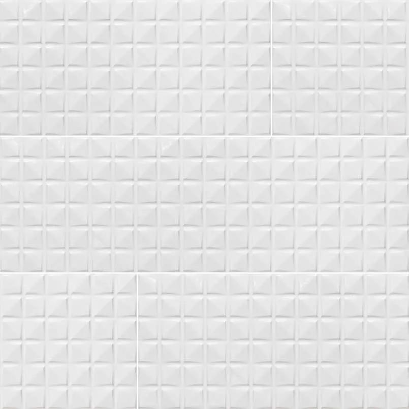 Dymo Stripe White 12x24 Glossy Ceramic Mosaics by MSI Surfaces