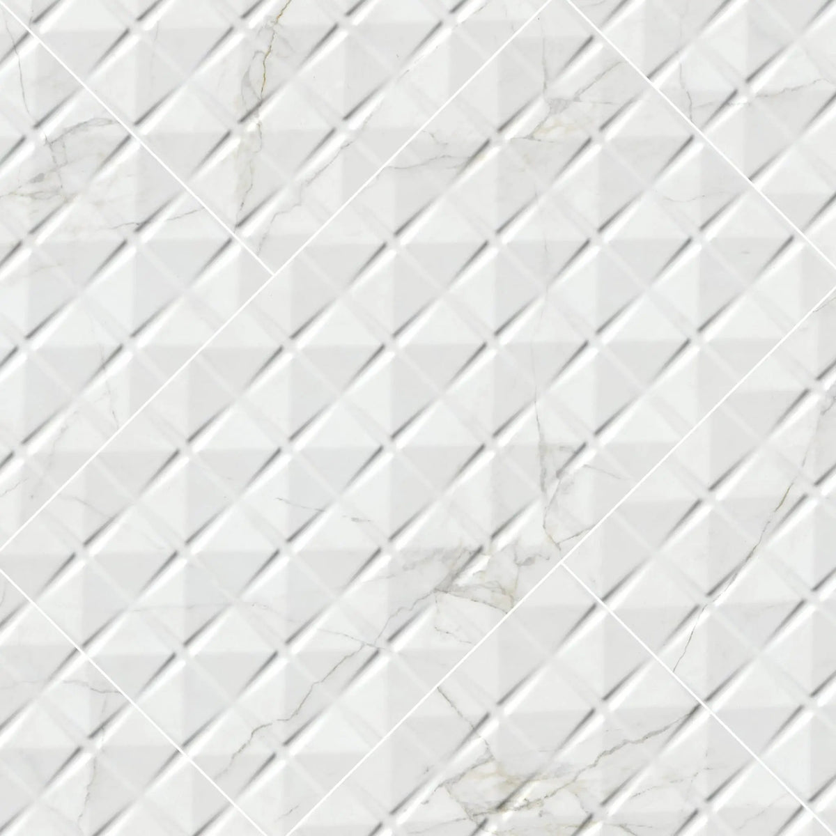 Dymo Calacatta White 12x24 Glossy Ceramic Tiles 4 by MSI Surfaces