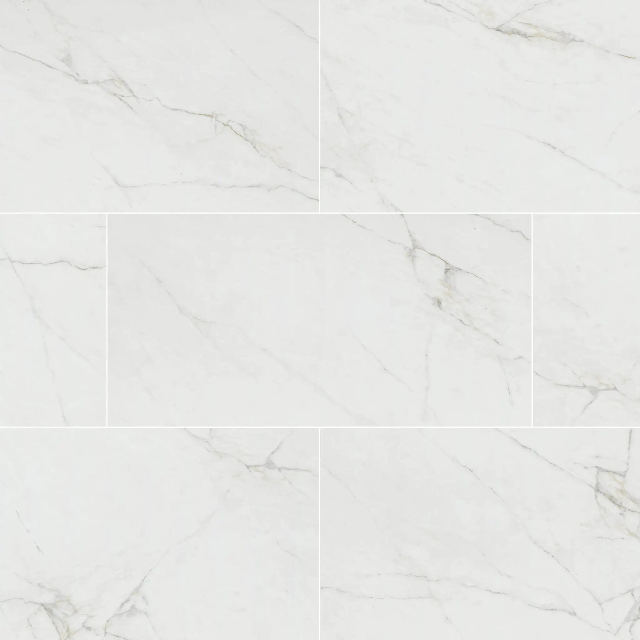 Dymo Calacatta White 12x24 Glossy Ceramic Tiles 4 by MSI Surfaces