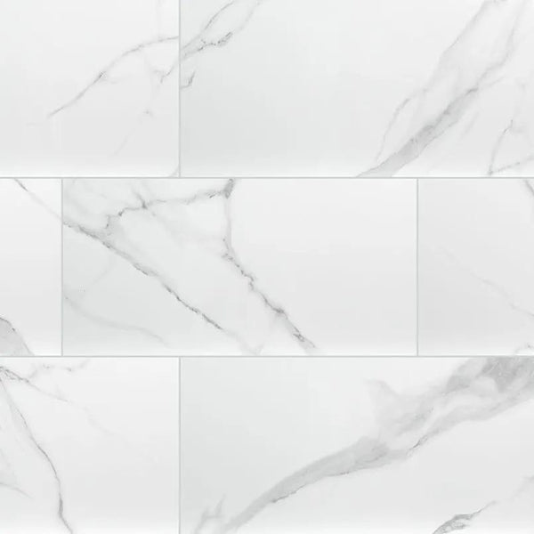 Dymo Stripe White 12x24 Glossy Ceramic Tiles 4