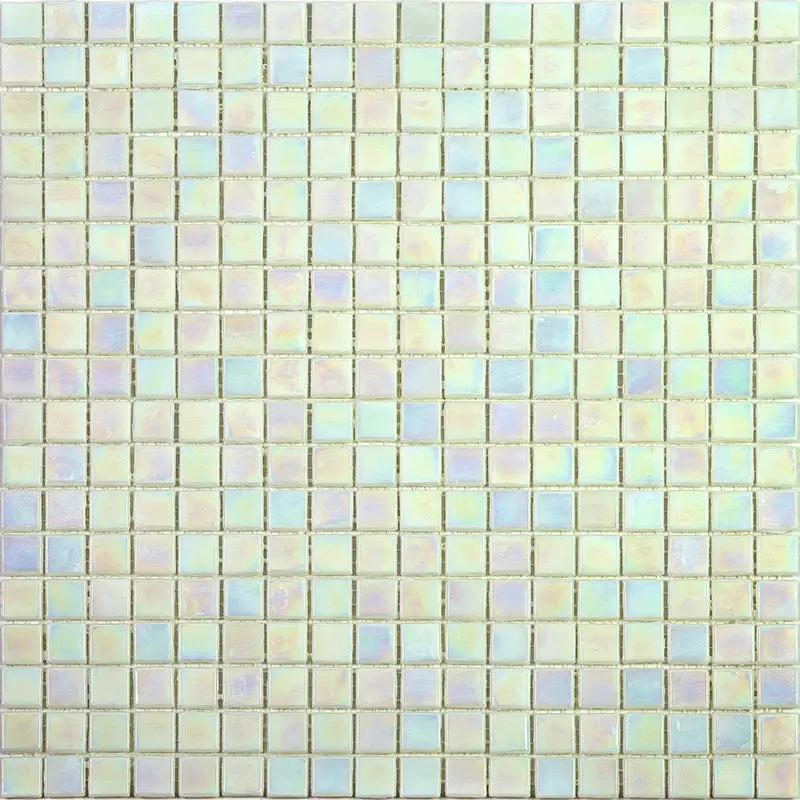 Light Bone White 12x12 Glossy Uniform Square Glass Mosaic Tile (20 pack, 18.69 sq ft/case) by Apollo Tile