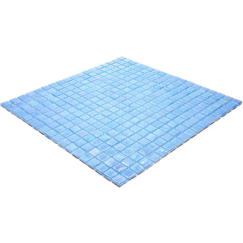 Light Sky Blue 12x12 Glossy Uniform Square Glass Mosaic Tile (20 pack, 18.69 sq ft/case) by Apollo Tile