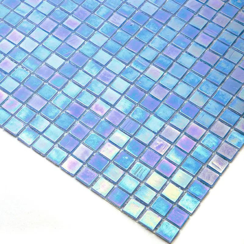 Carolina Blue 12x12 Glossy Uniform Square Glass Mosaic Tile (20 pack, 18.69 sq ft/case) by Apollo Tile