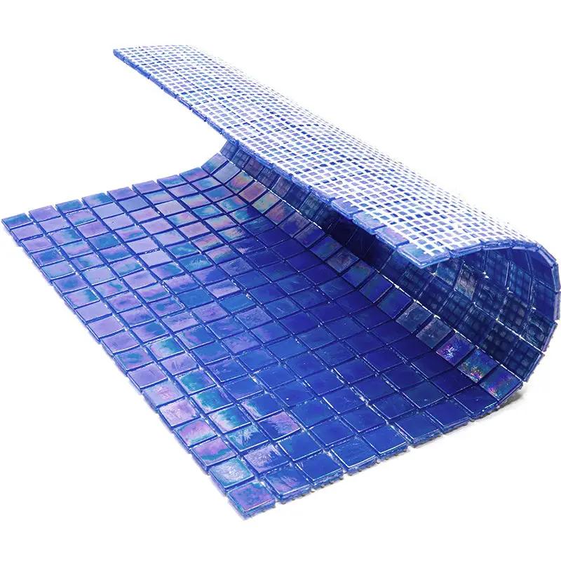Egyptian Blue 12x12 Glossy Uniform Square Glass Mosaic Tile (20 pack, 18.69 sq ft/case) by Apollo Tile