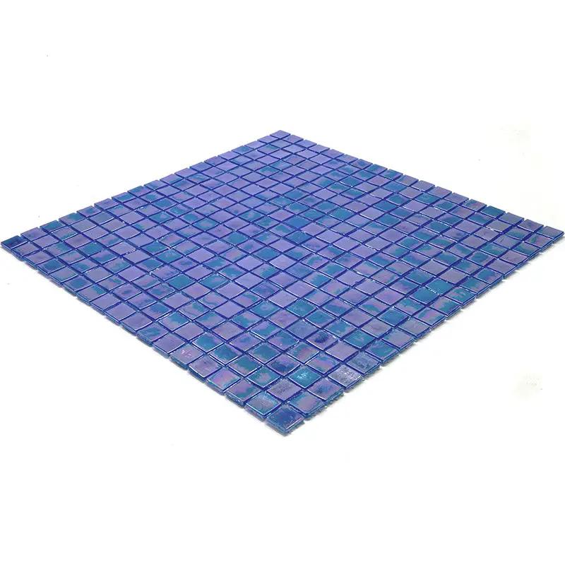 Egyptian Blue 12x12 Glossy Uniform Square Glass Mosaic Tile (20 pack, 18.69 sq ft/case) by Apollo Tile