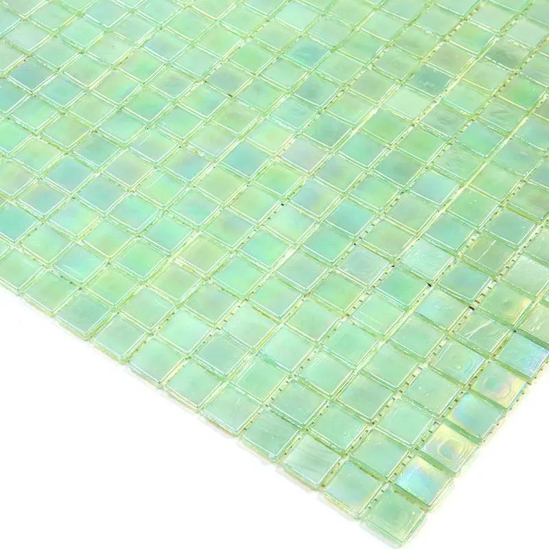 Ultramarine Green 12x12 Glossy Uniform Square Glass Mosaic Tile (20 pack, 18.69 sq ft/case) by Apollo Tile