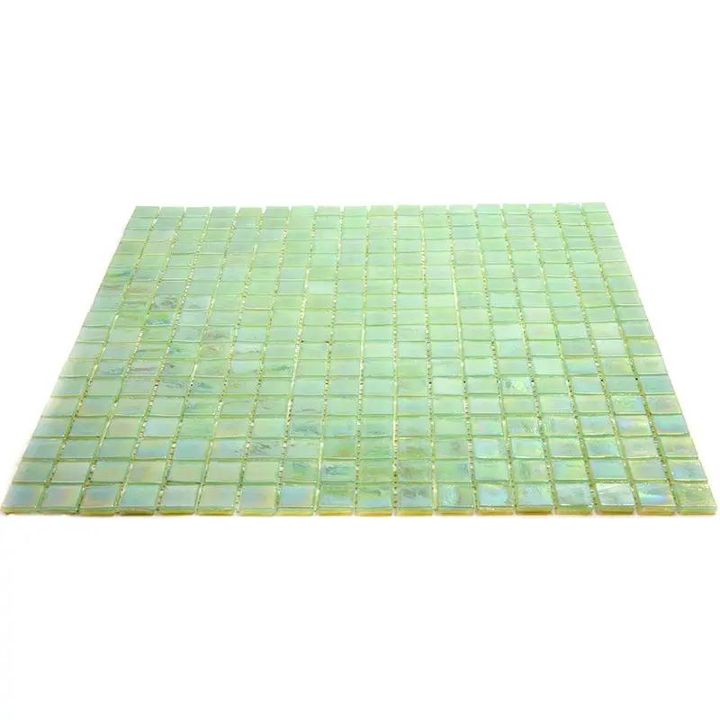 Ultramarine Green 12x12 Glossy Uniform Square Glass Mosaic Tile (20 pack, 18.69 sq ft/case) by Apollo Tile