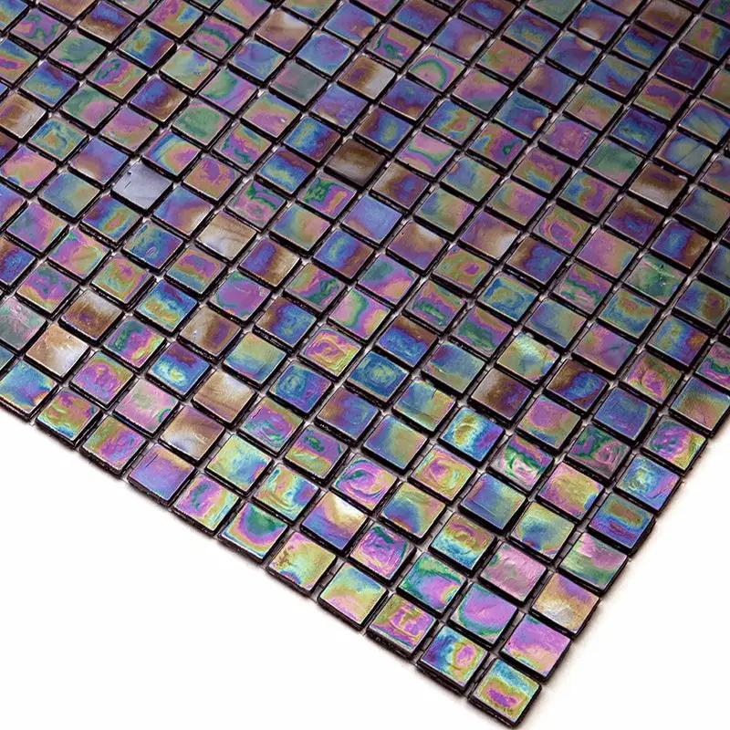 Wine Red 12x12 Glossy Uniform Square Glass Mosaic Tile (20 pack, 18.69 sq ft/case) by Apollo Tile