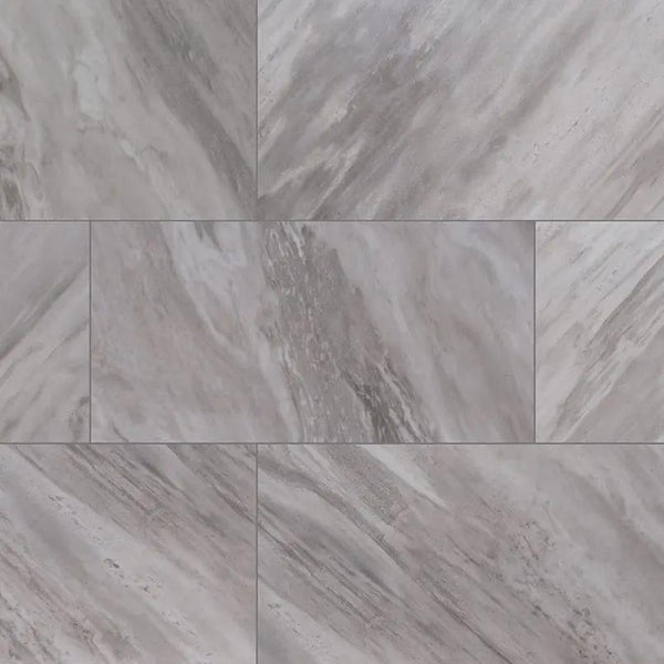 Eden Bardiglio Polished Marble Look Porcelain Tiles 32x32