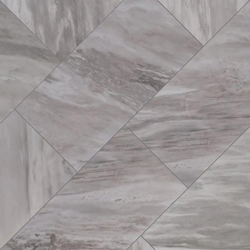 Eden Bardiglio Matte Marble Look Porcelain Tiles 24x48 angled view