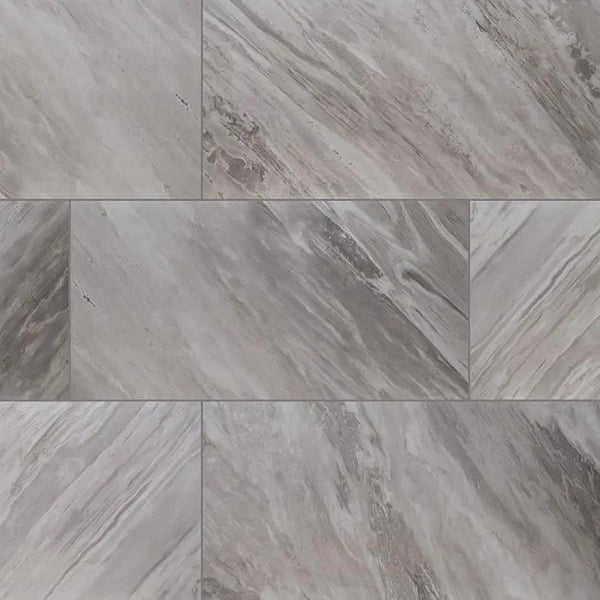 Eden Bardiglio Matte Marble Look Porcelain Tiles 24x48