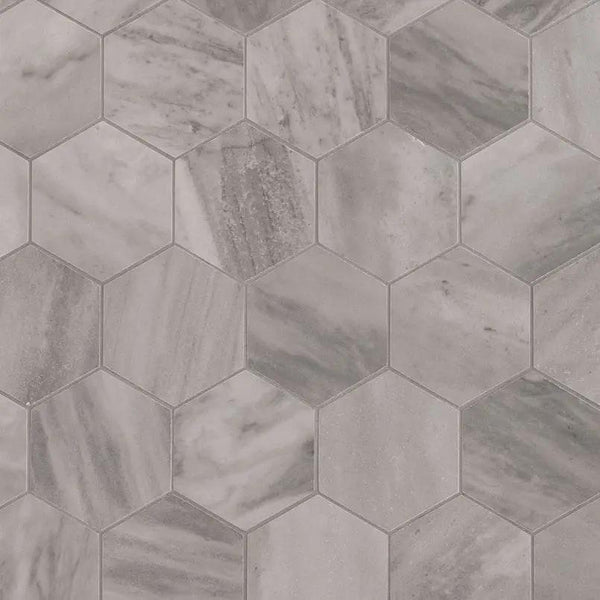 Eden Bardiglio Matte Marble Look Porcelain Mosaics 3x3
