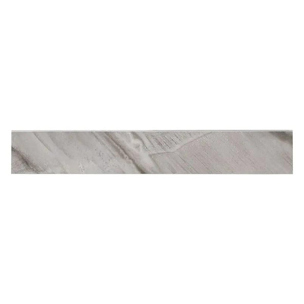 Eden Bardiglio Matte Bullnose Marble Look Porcelain Moldings 4x24