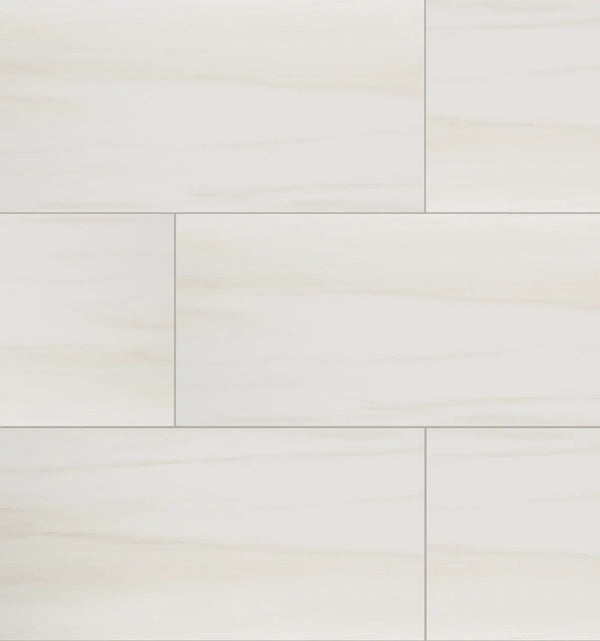 Eden Dolomite Polished Marble Look Porcelain Tiles 12x24