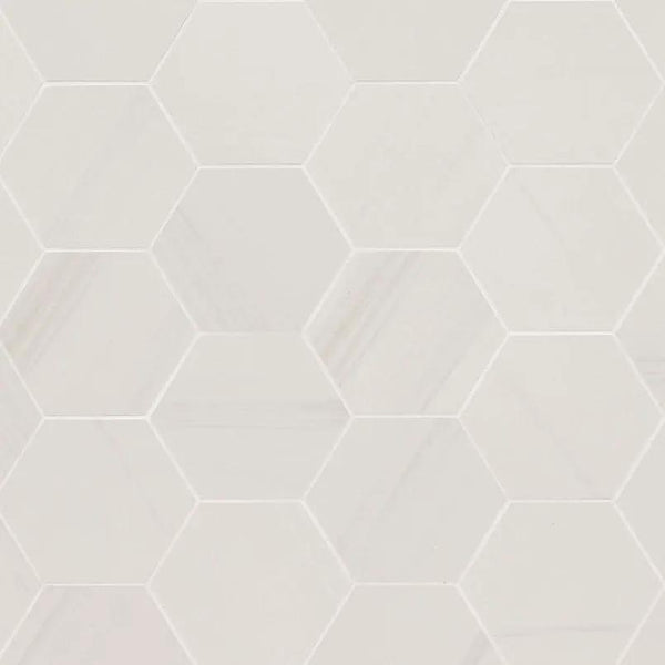 Eden Dolomite Matte Marble Look Porcelain Mosaics 3x3
