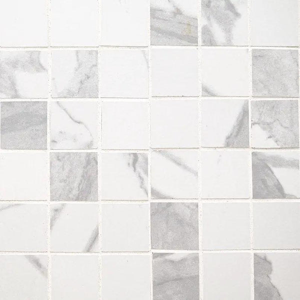 Eden Statuary Matte Marble Look Porcelain Mosaics 2x2