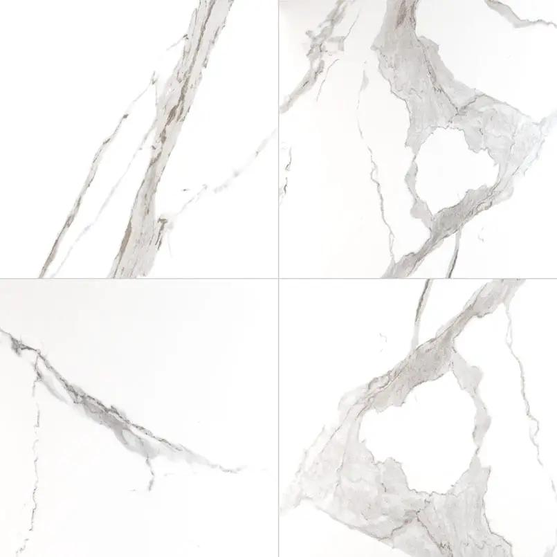 Eden Statuary Polished Marble Look Porcelain Tiles 24x24 close up