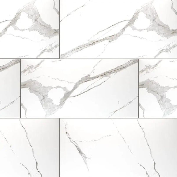 Eden Statuary Matte Marble Look Porcelain Tiles 24x48