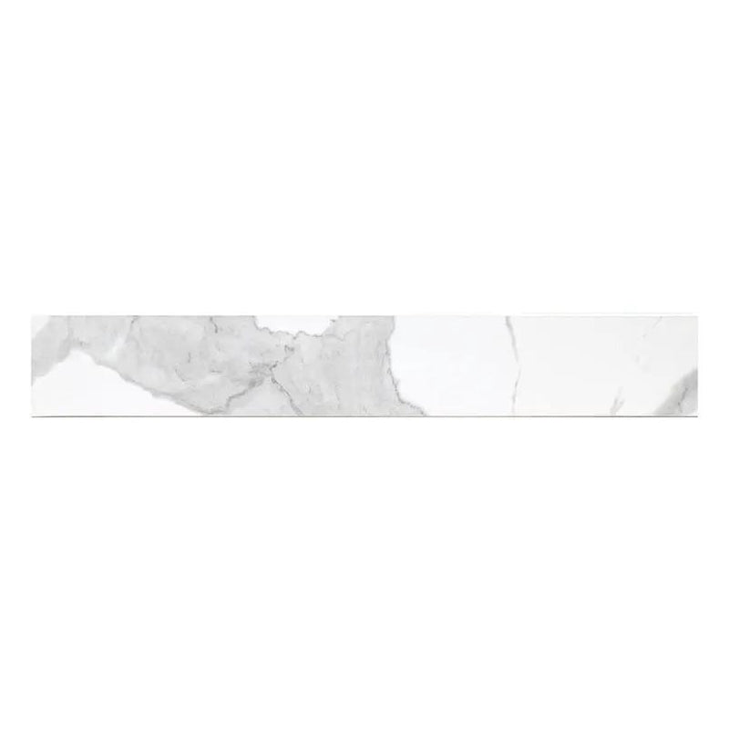 Eden Statuary Matte Bullnose Marble Look Porcelain Moldings 4x24 by MSI Surfaces