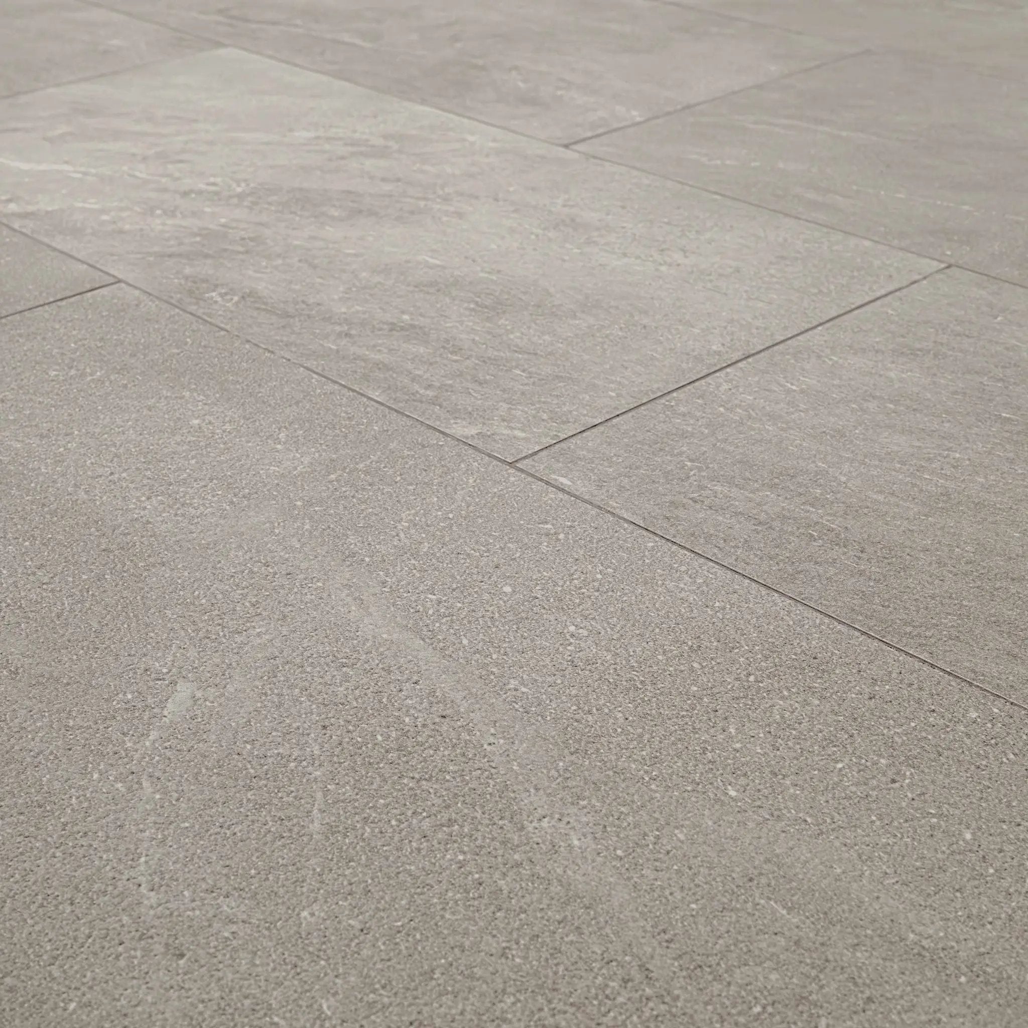 Elbe Ash Lappato Porcelain Tiles 12x24 angled view