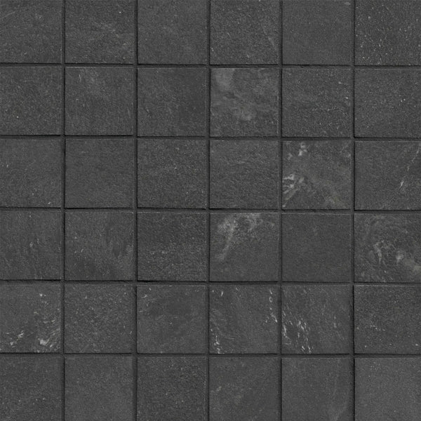 Elbe Obsidian Lappato Porcelain Mosaics 2x2