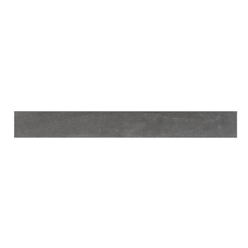 Elbe Obsidian Lappato Bullnose Porcelain Moldings 3x24 close up