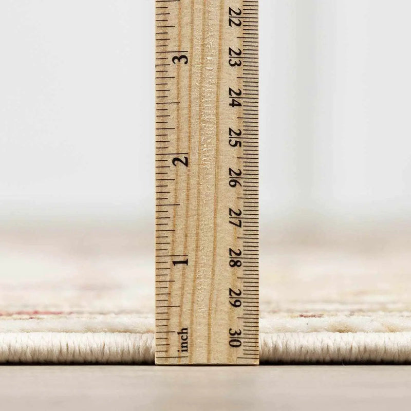 Neola White/Brown Oushak Rug by Boutique Rugs