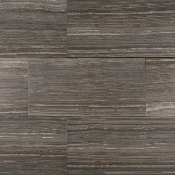 Eramosa Grey Matte Limestone Look Porcelain Tiles 12x24