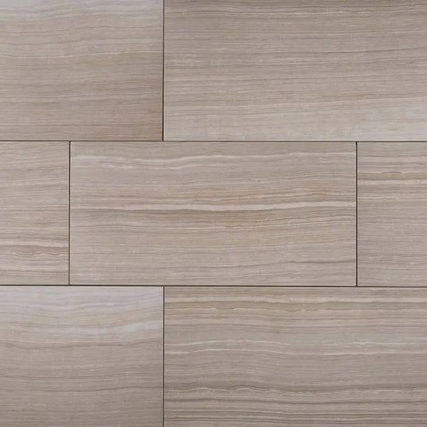 Eramosa Silver Matte Limestone Look Porcelain Tiles 12x24