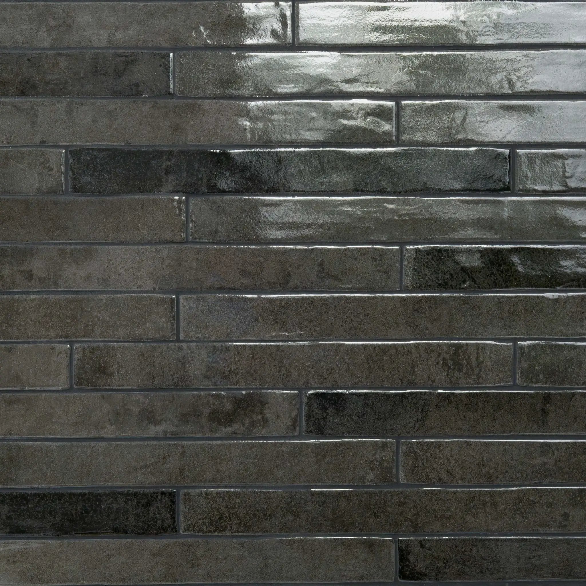 Flamenco Palace Charcoal 2x18 Glossy Porcelain Tiles by MSI Surfaces