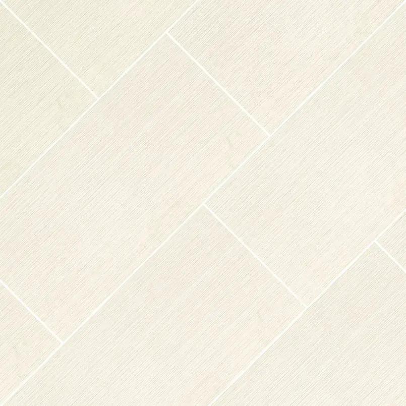 Focus Glacier Matte Fabric Look Porcelain Mosaics 2x2 angled view