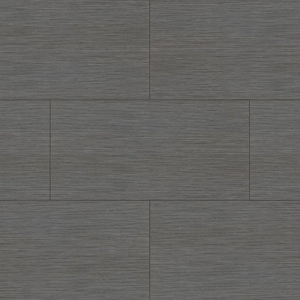 Focus Graphite Matte Fabric Look Porcelain Tiles 12x24