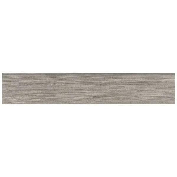 Focus Graphite Matte Bullnose Fabric Look Porcelain Moldings 3x18