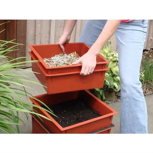 Black Worm Composter with Compost Tea Spigot - Indoor or Outdoor by HomePacific
