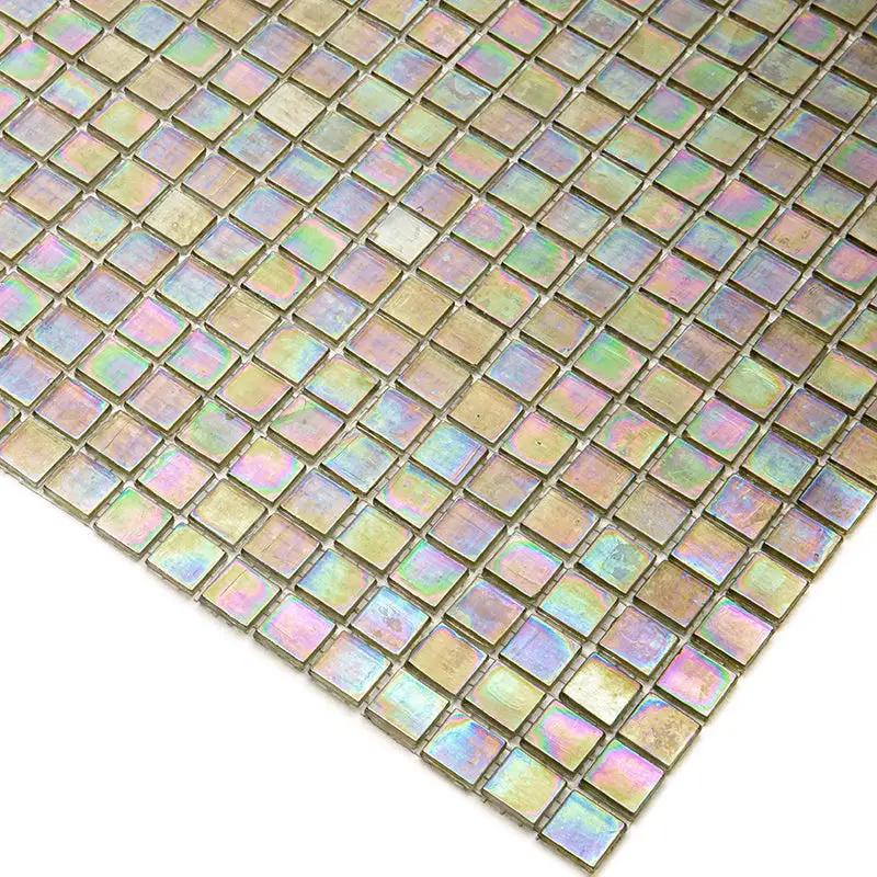Yellowish Gray 12x12 Glossy Uniform Square Glass Mosaic Tile (20 pack, 18.69 sq ft/case) by Apollo Tile