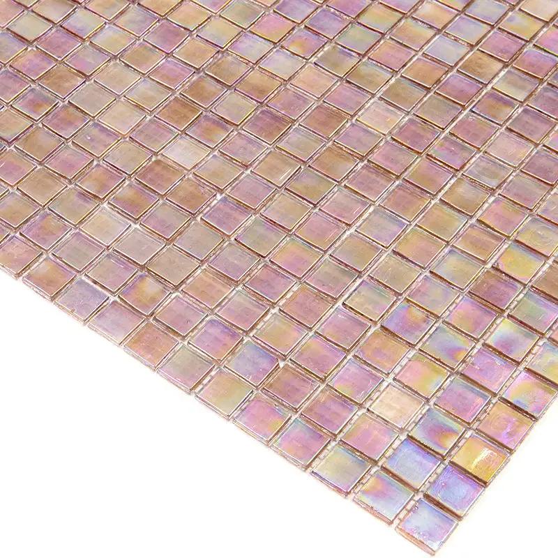 China Pink 12x12 Glossy Uniform Square Glass Mosaic Tile (20 pack, 18.69 sq ft/case) by Apollo Tile