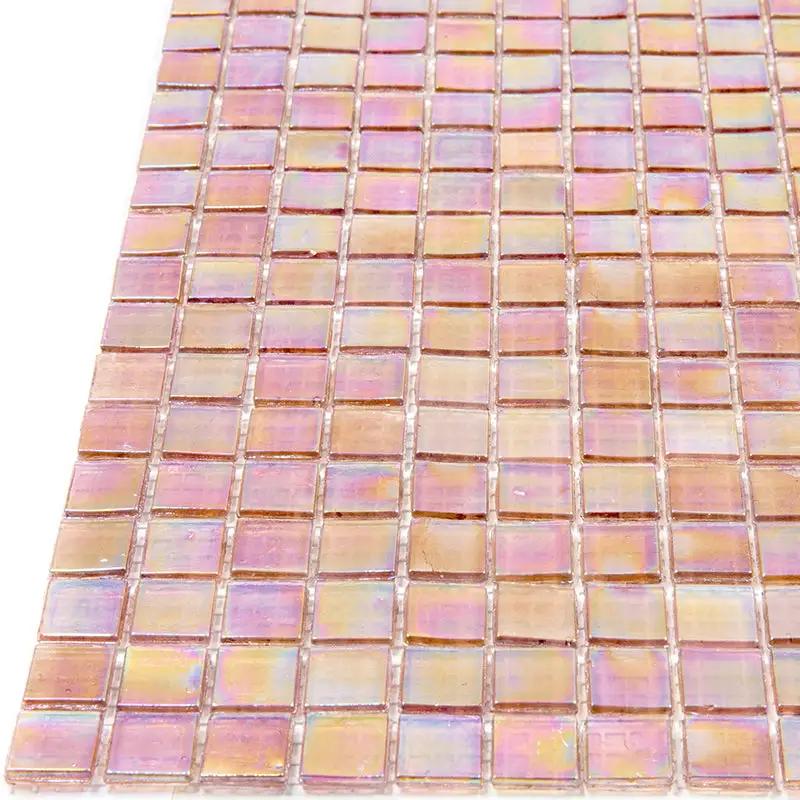 China Pink 12x12 Glossy Uniform Square Glass Mosaic Tile (20 pack, 18.69 sq ft/case) by Apollo Tile