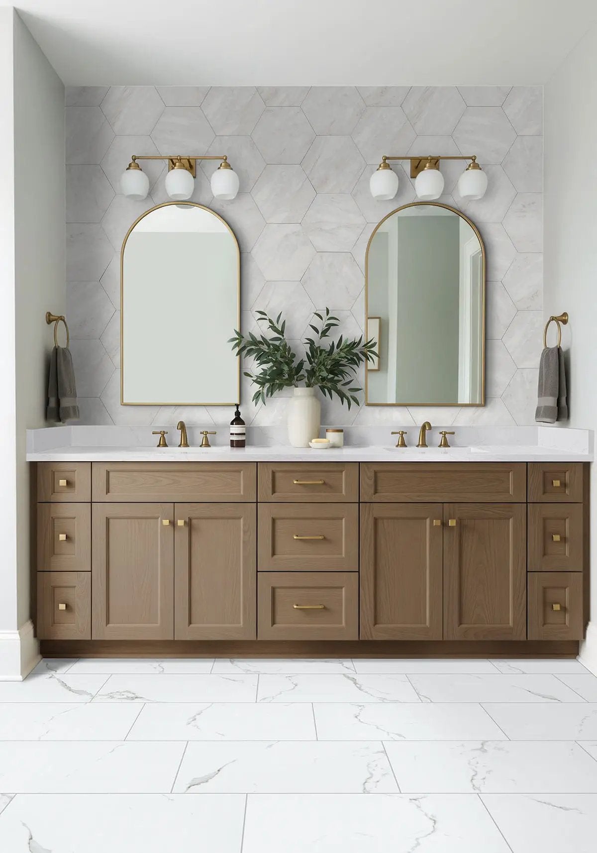 Geoglam Calacatta Matte Porcelain Tiles 11x13 by MSI Surfaces