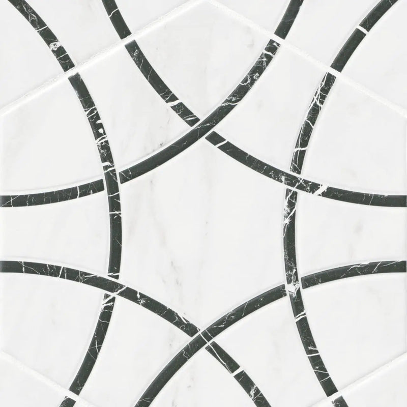 Geoglam Midnight Matte Porcelain Tiles 11x13 by MSI Surfaces