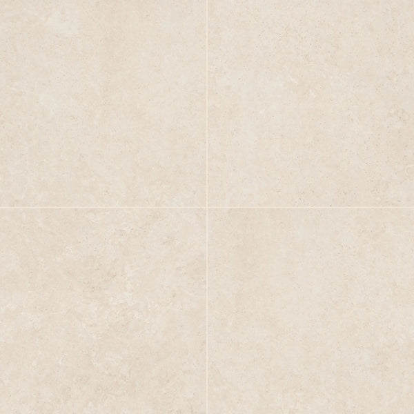 Girona Marfil Lappato Limestone Look Porcelain Tiles 48x48