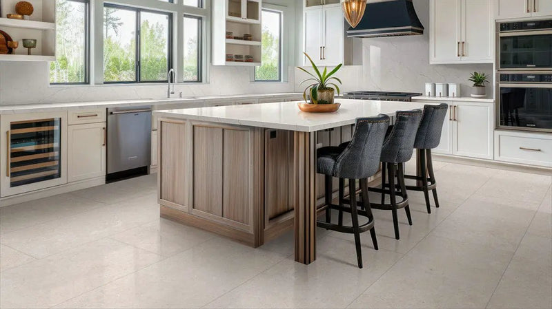 Girona Perla Lappato Limestone Look Porcelain Tiles 12x24 by MSI Surfaces