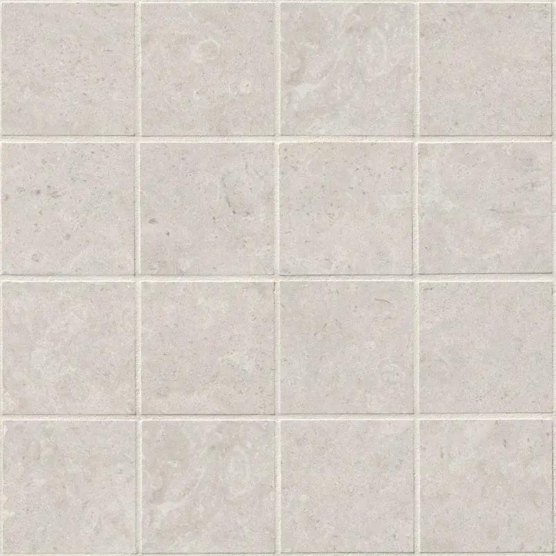 Girona Perla Lappato Limestone Look Porcelain Mosaics 3x3 by MSI Surfaces