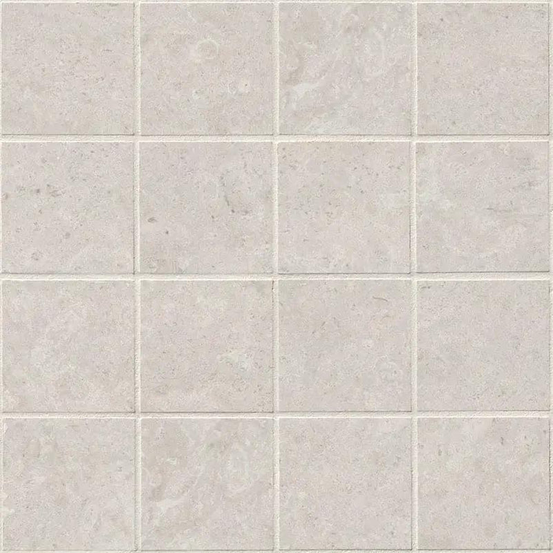 Girona Perla Lappato Limestone Look Porcelain Mosaics 3x3 by MSI Surfaces