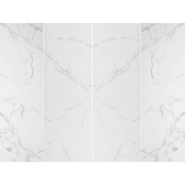 Glacier Pearl Polished Porcelain Tiles 31.5x94.5
