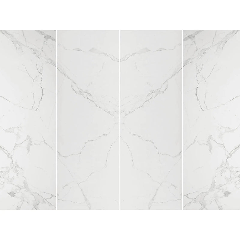 Glacier Pearl Polished Porcelain Tiles 31.5x94.5 close up
