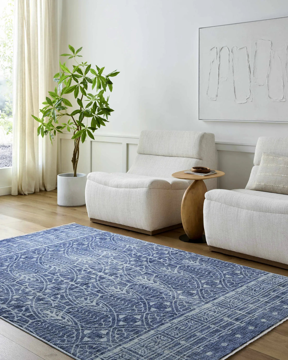 Usonia Machine Woven Frank Lloyd Wright Foundation x LIVABLISS USO-2306 Area Rug, installed in a room 2